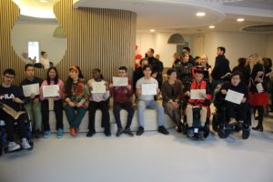 remise de diplômes, brevet des collèges, cfg, centre medico social, handicap, lecourbe, fondation saint jean de dieu